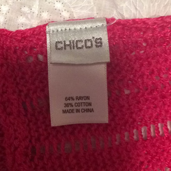 Chico raspberry knit poncho. - Picture 6 of 6